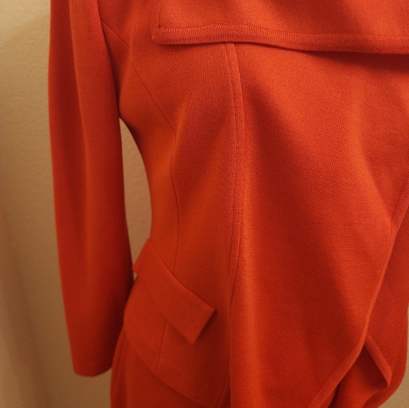 NWT St John Couture Coral Colored Dress and Jacket - Picture 8 of 11